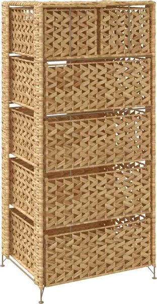 VidaXL Komoda se 6 košíky 47 x 37 x 100 cm vodní hyacint [245493]