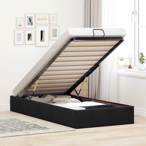 VidaXL Osmanský rám postele bez matrace 80x200 cm samet [3310925] Barva: Tmavě šedá
