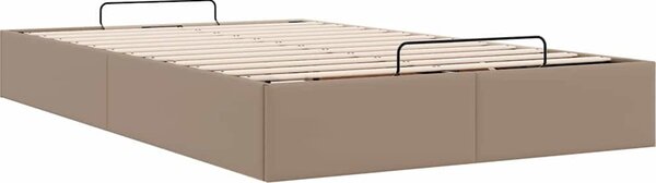 VidaXL Osmanský rám postele bez matrace 120x200 cm umělá kůže [3310798] Barva: Bílá