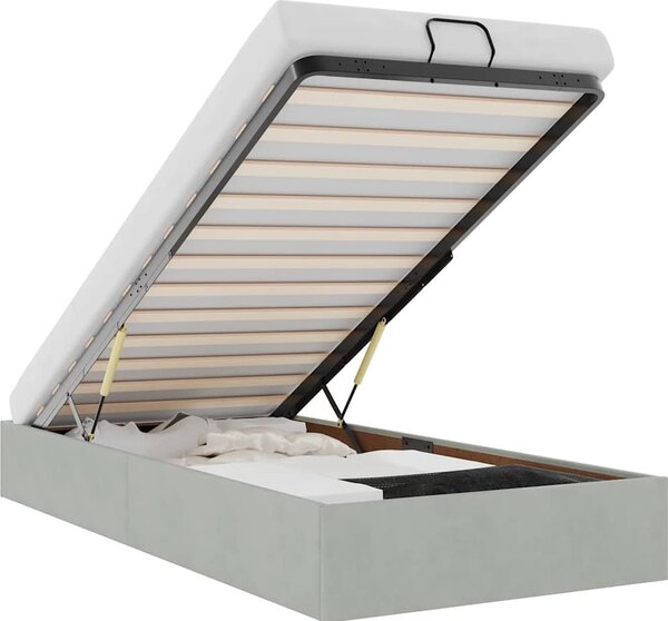 VidaXL Osmanský rám postele bez matrace 80x200 cm samet [3310925] Barva: Tmavě šedá