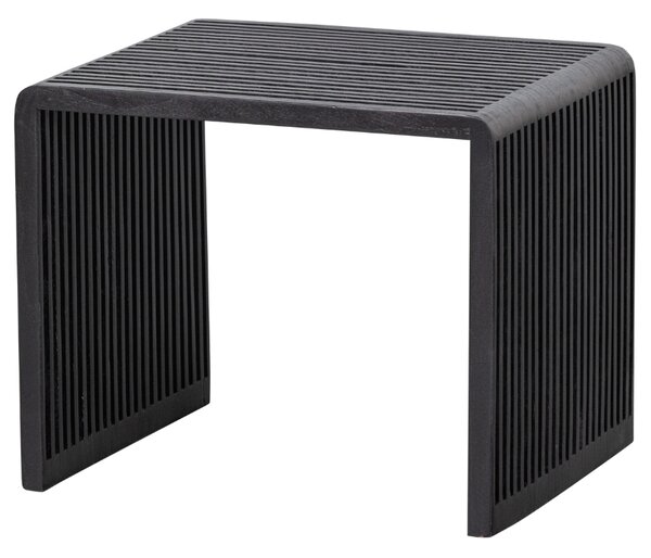 WOOOD Set dvou černých dřevěných odkládacích stolků Alli 50x43,5/40x38 cm
