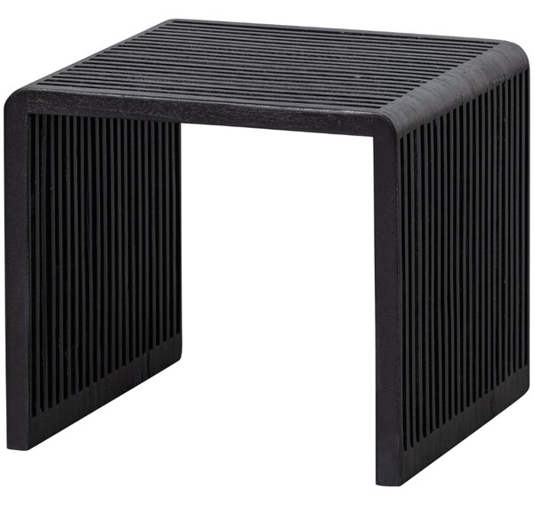 WOOOD Set dvou černých dřevěných odkládacích stolků Alli 50x43,5/40x38 cm