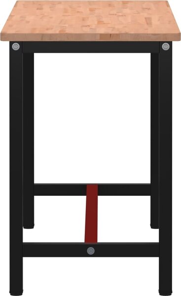 VidaXL Pracovní stůl 150 x 55 x 81,5 cm masivní bukové dřevo a kov [3188905]
