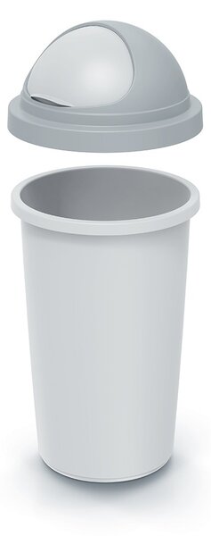 Prosperplast Odpadkový koš COMPACTO ROLL 30 L popelavě šedý/světle šedý