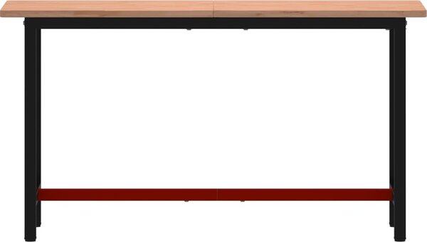 VidaXL Pracovní stůl 150 x 55 x 81,5 cm masivní bukové dřevo a kov [3188905]
