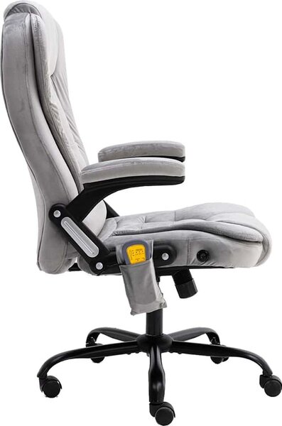 VidaXL Masážní kancelářská židle samet [20572] Barva: Růžová