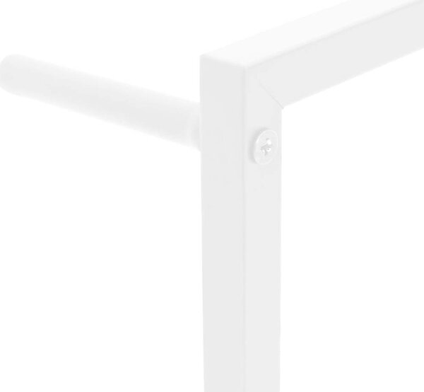 VidaXL Věšák na ručníky 60 x 10 x 116 cm ocel [336121] Barva: Bílá