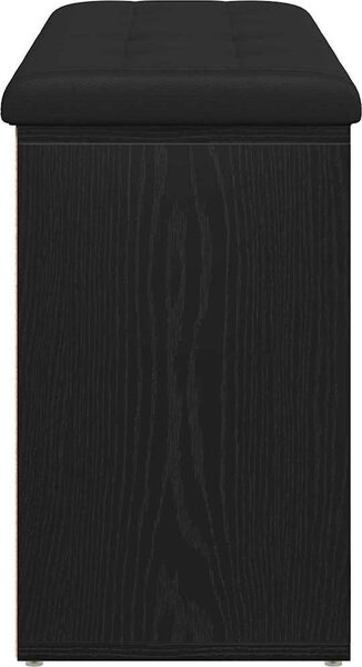 VidaXL Lavice s botníkem 102 x 32 x 50 cm kompozitní dřevo [862988] Barva: Černá