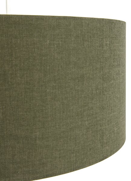 Závěsné svítidlo bílé se zeleným stínítkem 50 cm - Combi 1