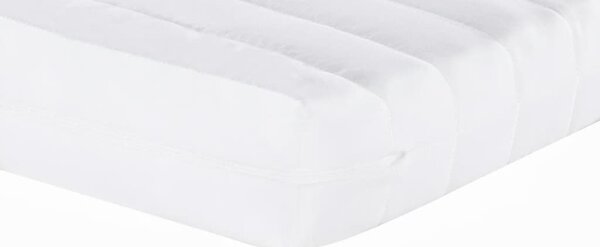 VidaXL Válenda s přistýlkou a matracemi 90 x 200 cm umělá kůže [3197730] Barva: Bílá