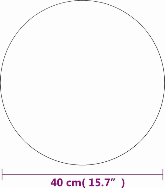 VidaXL Nástěnné zrcadlo 40 cm kulaté sklo [245702]