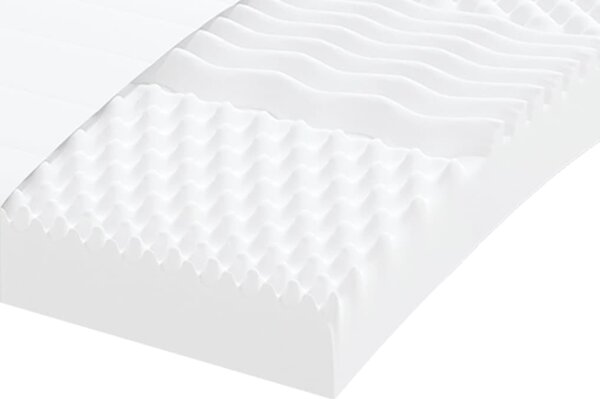 VidaXL Válenda s přistýlkou a matracemi 90 x 200 cm umělá kůže [3197730] Barva: Bílá