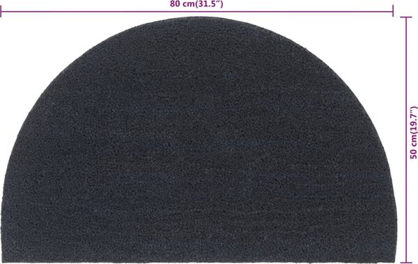 VidaXL Rohožka před dveře půlkruh 50x80 cm kokosové vlákno [155562] Barva: Přírodní