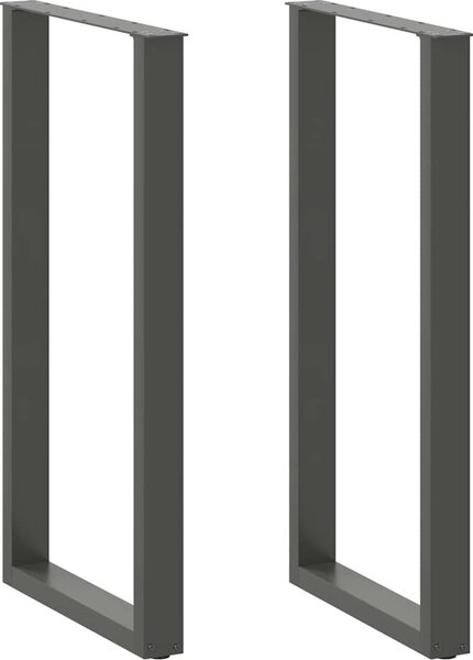 VidaXL Nohy barového stolu ve tvaru U 2 ks ocel 60 x (110-111) cm ocel [4013248] Barva: antracitová