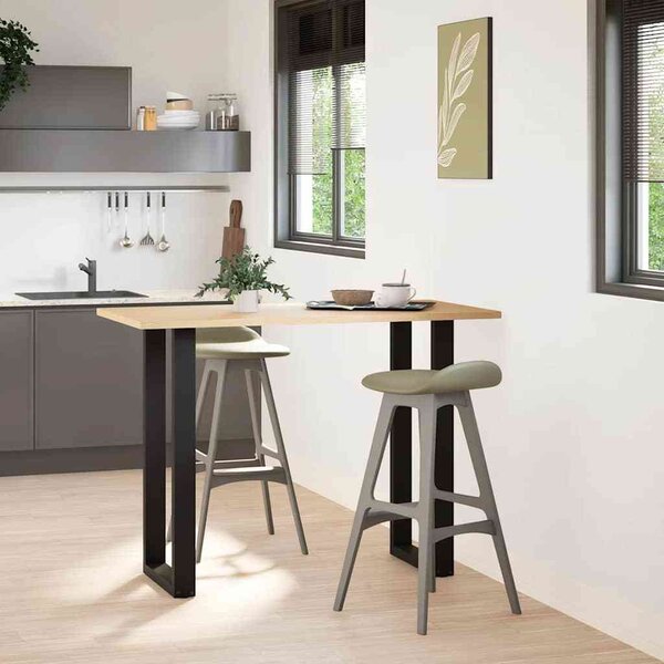 VidaXL Nohy barového stolu ve tvaru U 2 ks ocel 50 x (100-101) cm ocel [4013234] Barva: Černá