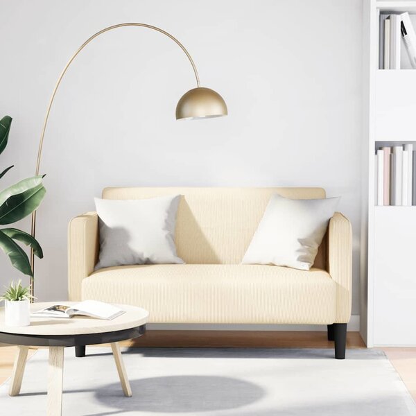 VidaXL Loveseat Sofa 109 cm manšestrová tkanina [4100522] Barva: Modrá