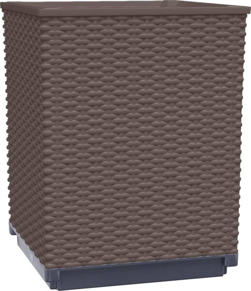 VidaXL Truhlíky 4 ks 30 x 30 x 37 cm polypropylen [364185] Barva: Hnědá