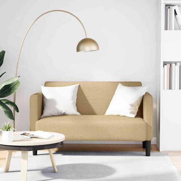 VidaXL Loveseat Sofa 109 cm manšestrová tkanina [4100522] Barva: Modrá