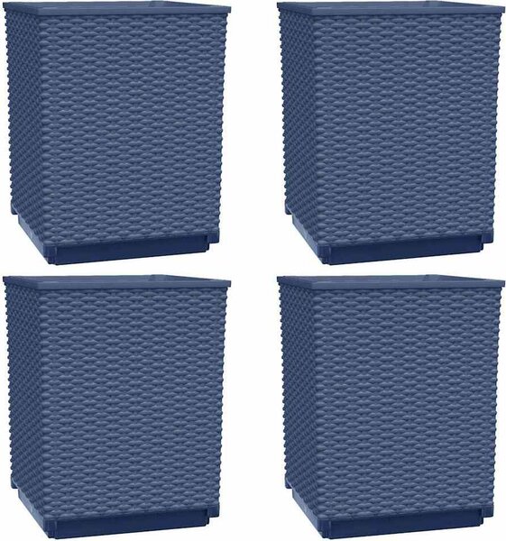 VidaXL Truhlíky 4 ks 30 x 30 x 37 cm polypropylen [364185] Barva: Hnědá