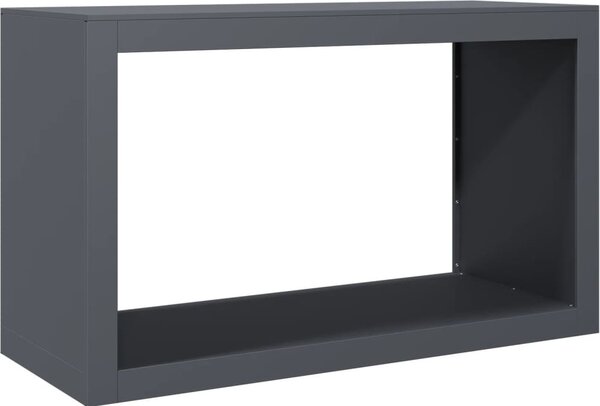 VidaXL Stojan na palivové dřevo 100x40x60 cm povětrnostně odolná ocel [850984] Barva: Ocel/Antracitový
