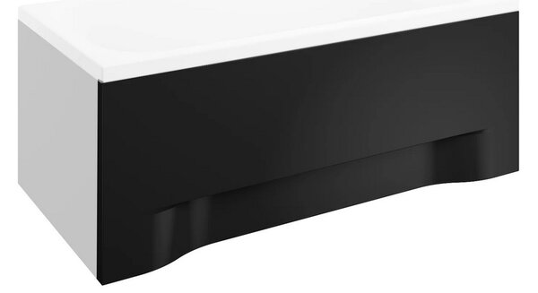 Univerzální čelní krycí panel černý k obdélníkové vaně Polimat Rozměry (cm): 120x54 - pro vany: CAPRI 120x70