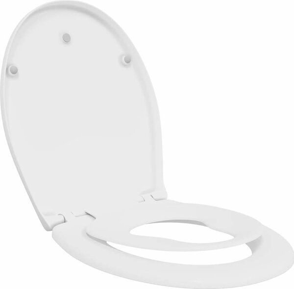 VidaXL Toaletní prkno 47 x 37 x 4 cm Duroplast [42002353] Barva: Černá