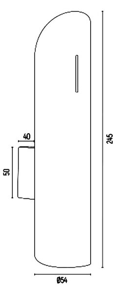 Argon Akron Plus nástěnné svítidlo 2x6 W zlatá 7177