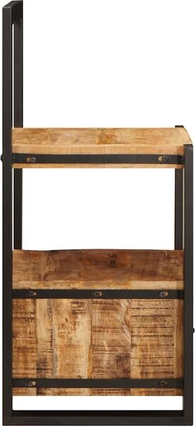 VidaXL Stojan na oblečení Hnědá 40 x 40 x 90 cm Masivní mangové dřevo [4015985] Barva: Přírodní