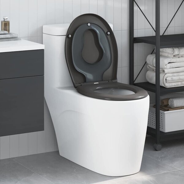 VidaXL Toaletní prkno 47 x 37 x 4 cm Duroplast [42002353] Barva: Černá