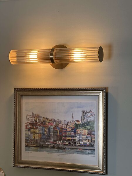 Argon Hampton nástěnné svítidlo 2x7 W mosaz 7203