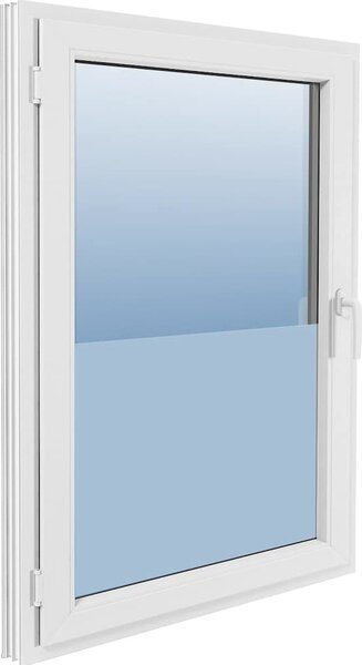 VidaXL Okenní fólie 90 x 500 cm PVC [140894] Barva: mléčné s proužky