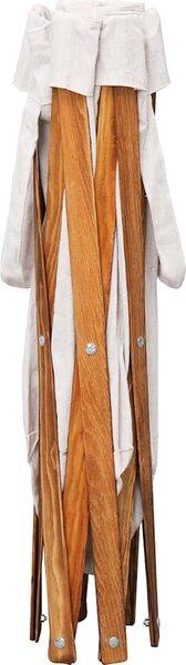 VidaXL Skládací koš na prádlo dřevo a textil [284228] Barva: Šedá