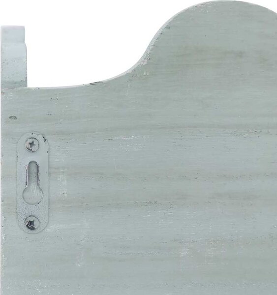 VidaXL Nástěnný věšák 50 x 10 x 30 cm dřevo [284236] Barva: Bílá