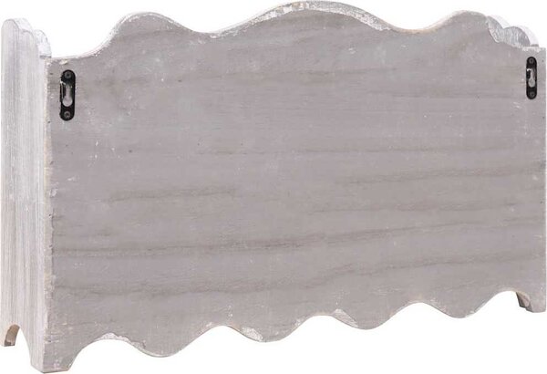 VidaXL Nástěnný věšák 50 x 10 x 30 cm dřevo [284236] Barva: Bílá