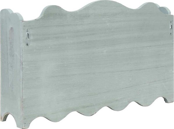 VidaXL Nástěnný věšák 50 x 10 x 30 cm dřevo [284236] Barva: Bílá