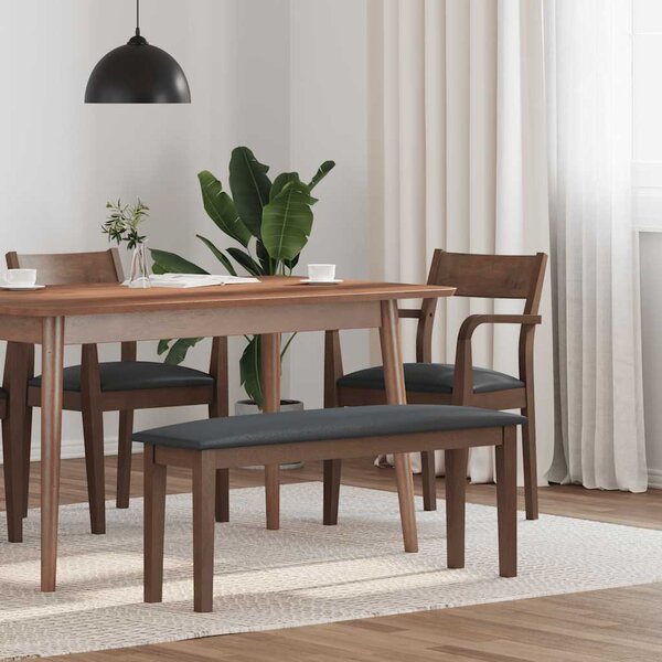 VidaXL Lavice 110 cm z masivního dřeva s gumou [4102602] Barva: Přírodní