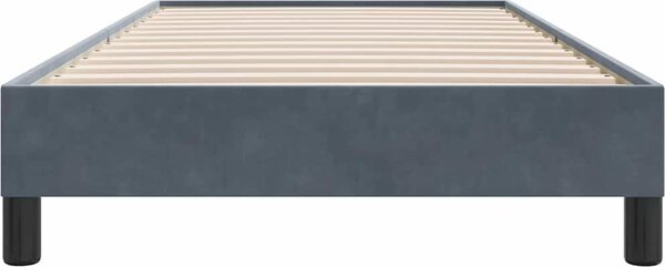 VidaXL Postel Box Spring bez matrace 100x210 cm samet [3315814] Barva: Tmavě šedá