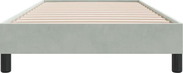 VidaXL Postel Box Spring bez matrace 100x210 cm samet [3315814] Barva: Tmavě šedá