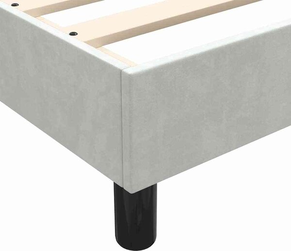VidaXL Postel Box Spring bez matrace 100x210 cm samet [3315814] Barva: Tmavě šedá