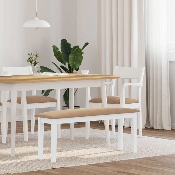 VidaXL Lavice 110 cm z masivního dřeva s gumou [4102602] Barva: Přírodní