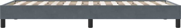VidaXL Postel Box Spring bez matrace 100x210 cm samet [3315814] Barva: Tmavě šedá