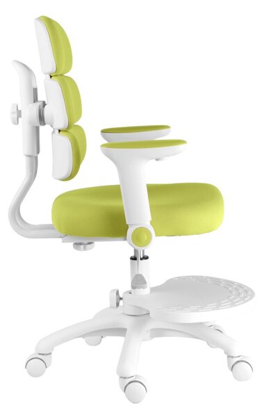 Dětská rostoucí židle Neoseat KIDDY THREE — látka, pratelný potah, zelená