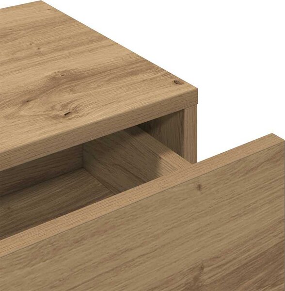 VidaXL Nástěnná police se zásuvkami 60x26,5x15 cm kompozit [859974] Barva: dub artisan