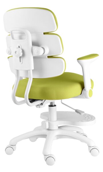 Dětská rostoucí židle Neoseat KIDDY THREE — látka, pratelný potah, zelená