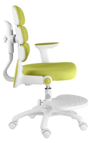 Dětská rostoucí židle Neoseat KIDDY THREE — látka, pratelný potah, zelená