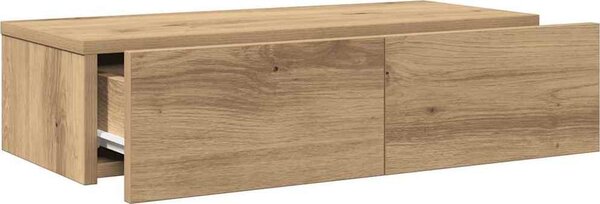 VidaXL Nástěnná police se zásuvkami 60x26,5x15 cm kompozit [859974] Barva: dub artisan