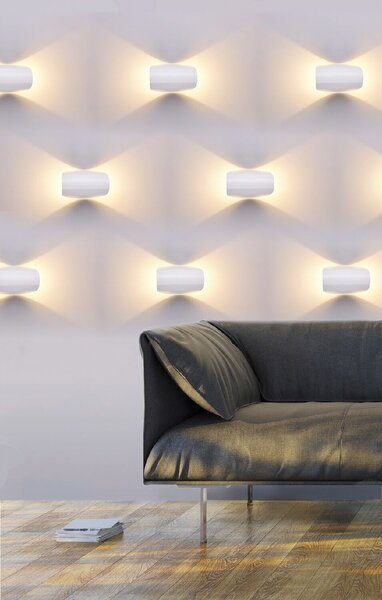 Ceres nástěnné svítidlo LED 6W 720lm 3000K 16,5cm IP44, bílé