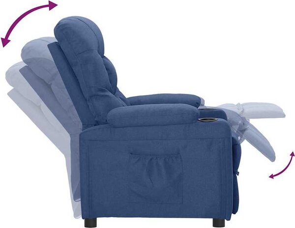 VidaXL Polohovací křeslo textil [342501] Barva: taupe