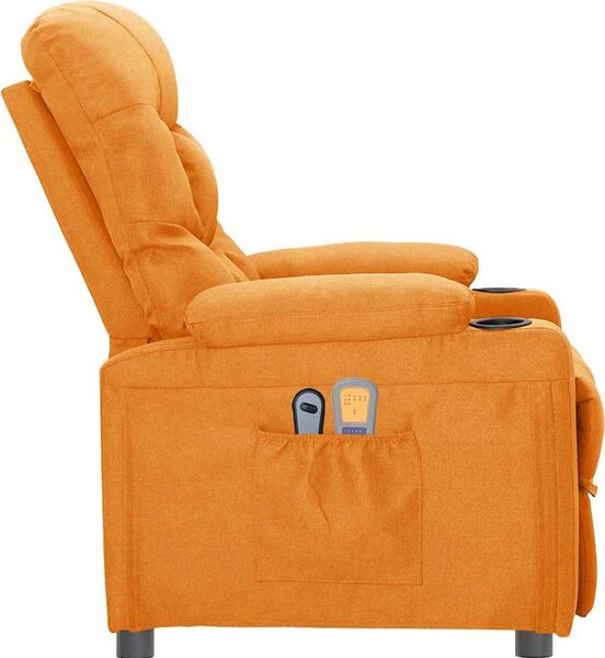VidaXL Elektrické masážní křeslo textil [3098838] Barva: vínová červená