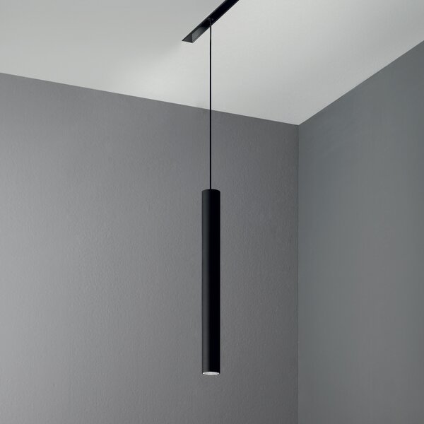 EGO PENDANT TUBE lištové LED závěsné svítidlo 12W 1000lm 3000K On-Off 30° IP20, černé